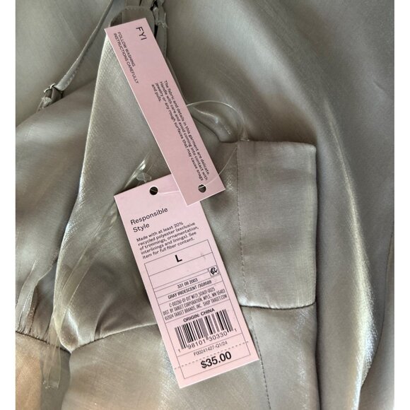 Women Silver Maxi Dress Size L - Picture 4 of 4